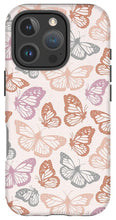 Load image into Gallery viewer, Orange and Pink Butterfly Pattern - Phone Case