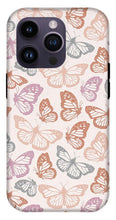 Load image into Gallery viewer, Orange and Pink Butterfly Pattern - Phone Case