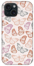 Load image into Gallery viewer, Orange and Pink Butterfly Pattern - Phone Case