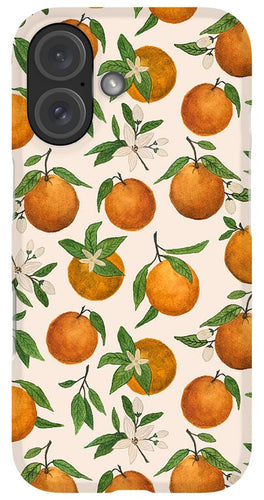 Orange Blossom Pattern - Phone Case