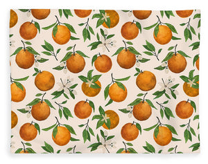 Orange Blossom Pattern - Blanket