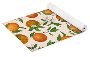 Orange Blossom Pattern - Yoga Mat