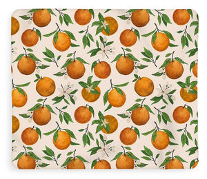 Orange Blossom Pattern - Blanket