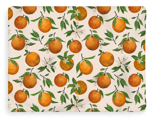 Orange Blossom Pattern - Blanket