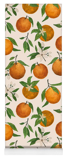 Orange Blossom Pattern - Yoga Mat