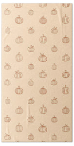 Orange Pumpkin Pattern - Beach Towel