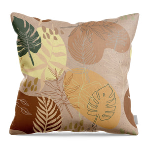 Orange Terracotta Pattern - Throw Pillow