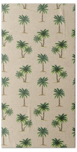 Palm Tree Pattern - Beach Towel