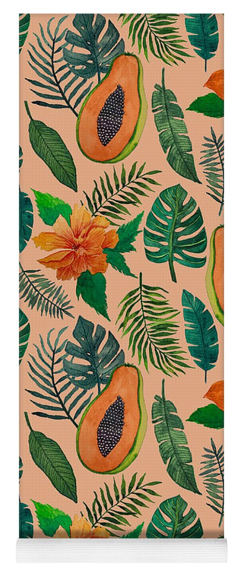 Papaya Pattern - Yoga Mat