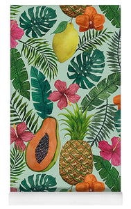 Pineapple and Papaya Pattern - Yoga Mat