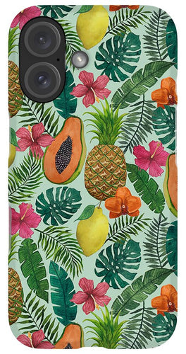 Pineapple and Papaya Pattern - Phone Case