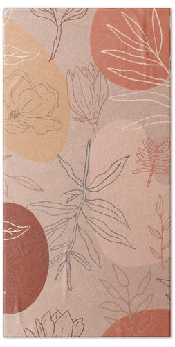Pink Abstract Desert Pattern - Beach Towel