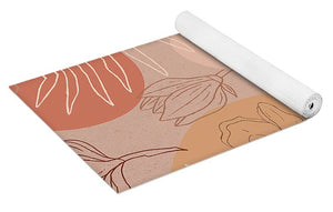 Pink Abstract Desert Pattern - Yoga Mat