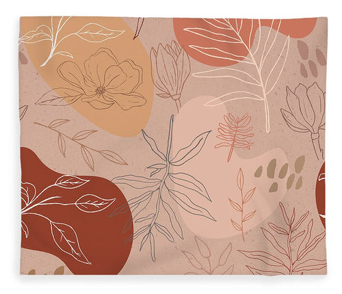 Pink Abstract Desert Pattern - Blanket