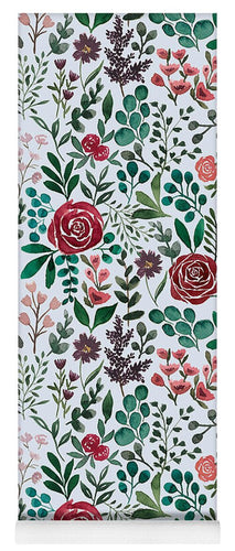 Pink and Purple Flowers - Yoga Mat
