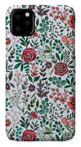 Pink and Purple Flowers - Phone Case
