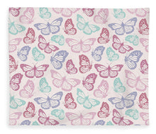 Load image into Gallery viewer, Pink Butterfly Pattern - Blanket