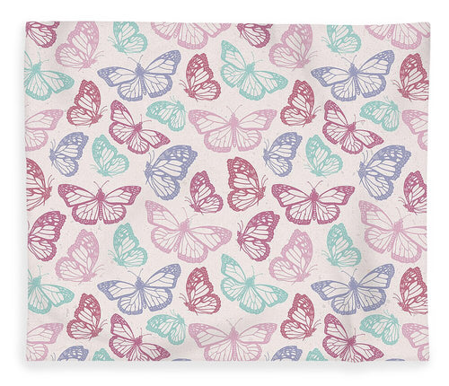 Pink Butterfly Pattern - Blanket