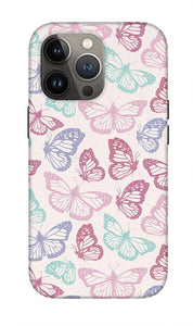 Pink Butterfly Pattern - Phone Case