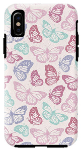 Pink Butterfly Pattern - Phone Case