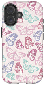 Pink Butterfly Pattern - Phone Case