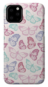 Pink Butterfly Pattern - Phone Case