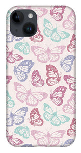 Pink Butterfly Pattern - Phone Case