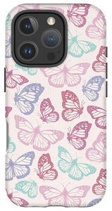 Pink Butterfly Pattern - Phone Case