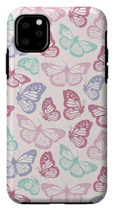 Pink Butterfly Pattern - Phone Case