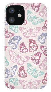 Pink Butterfly Pattern - Phone Case