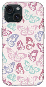 Pink Butterfly Pattern - Phone Case