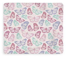 Load image into Gallery viewer, Pink Butterfly Pattern - Blanket