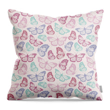 Load image into Gallery viewer, Pink Butterfly Pattern - Throw Pillow