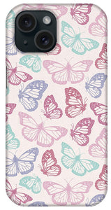 Pink Butterfly Pattern - Phone Case