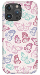 Pink Butterfly Pattern - Phone Case