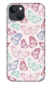 Pink Butterfly Pattern - Phone Case