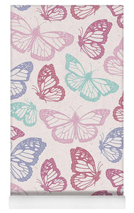 Pink Butterfly Pattern - Yoga Mat