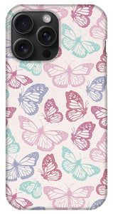 Pink Butterfly Pattern - Phone Case