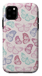 Pink Butterfly Pattern - Phone Case
