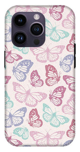 Pink Butterfly Pattern - Phone Case