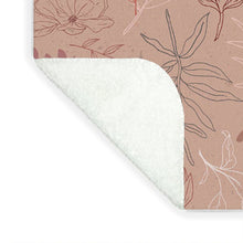 Load image into Gallery viewer, Pink Desert Leaf Pattern - Blanket