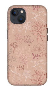 Pink Desert Leaf Pattern - Phone Case