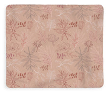 Load image into Gallery viewer, Pink Desert Leaf Pattern - Blanket