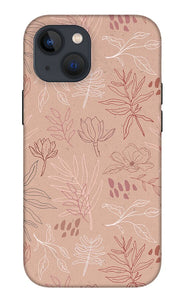 Pink Desert Leaf Pattern - Phone Case