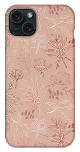 Pink Desert Leaf Pattern - Phone Case
