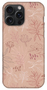 Pink Desert Leaf Pattern - Phone Case