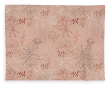 Load image into Gallery viewer, Pink Desert Leaf Pattern - Blanket