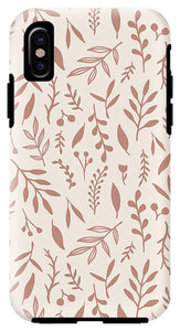 Pink Falling Leaves Pattern - Phone Case