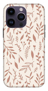 Pink Falling Leaves Pattern - Phone Case