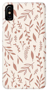 Pink Falling Leaves Pattern - Phone Case